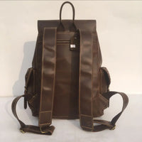 Structured Fit Mens Leather Backpack – Brown | Daily Travel | Old Money Vintage Leather Prendersons