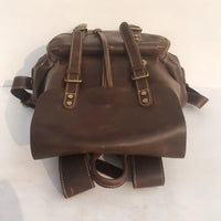 Structured Fit Mens Leather Backpack – Brown | Daily Travel | Old Money Vintage Leather Prendersons