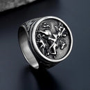 Men’s Dragon Ring in Titanium Steel