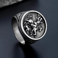 Men’s Dragon Ring in Titanium Steel