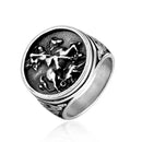 Titanium steel dragon ring