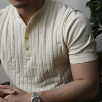 Men’s casual short sleeve shirt - white