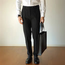 Men's Slim Fit Elastic Straight Commuter Trousers Prendersons