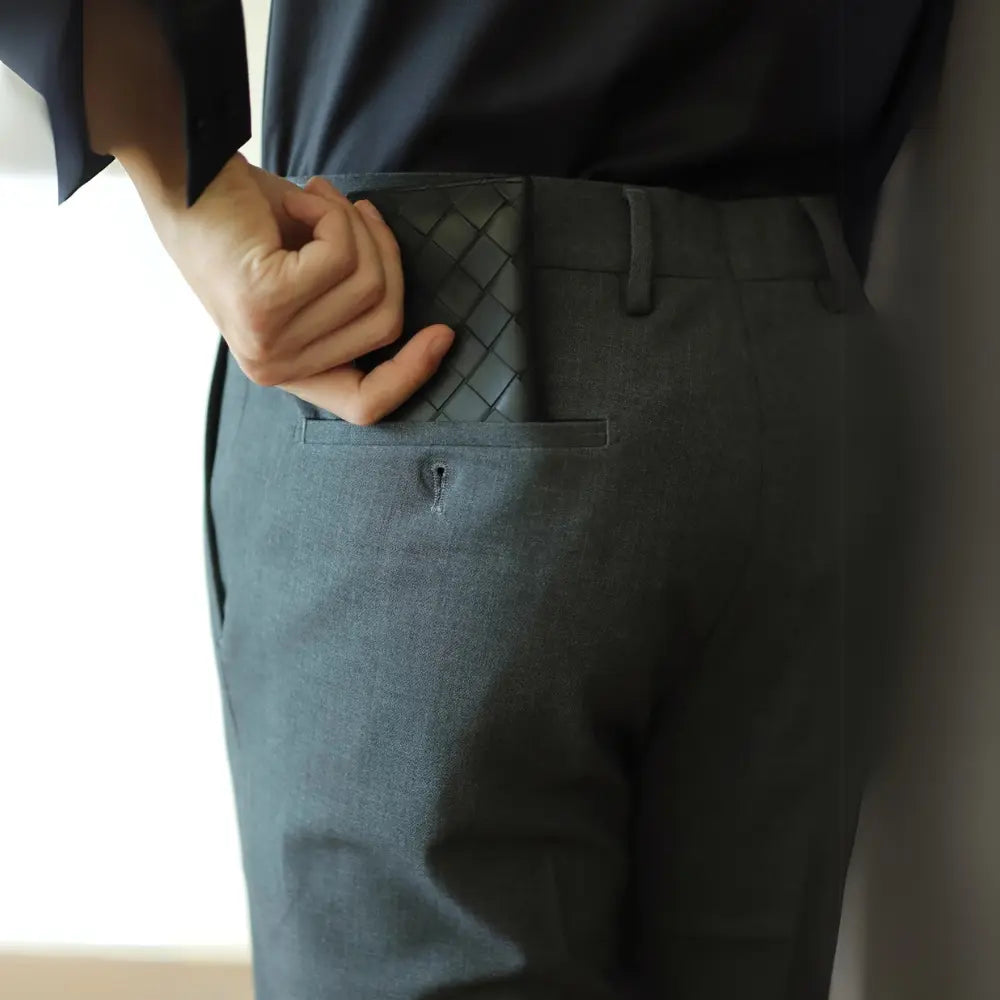 Men's Slim Fit Elastic Straight Commuter Trousers Prendersons
