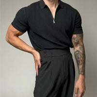 Men's breathable striped shirt