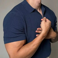 Loose fit striped shirt men