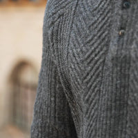 Regular Fit Thickened Men's Sweater – Apricot & Grey | Smart Winter Layer | Old Money Essentials Prendersons