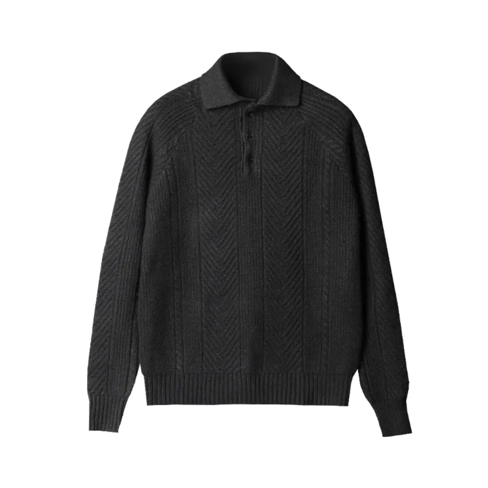 Regular Fit Thickened Men's Sweater – Apricot & Grey | Smart Winter Layer | Old Money Essentials Prendersons