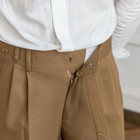 Khaki cropped pants men