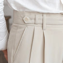 Straight Fit Cropped Pant for Men – Spring-Autumn Essential | British Old Money Menswear Prendersons