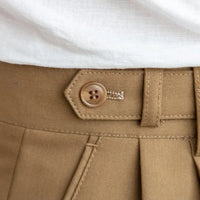 Khaki cropped pants men