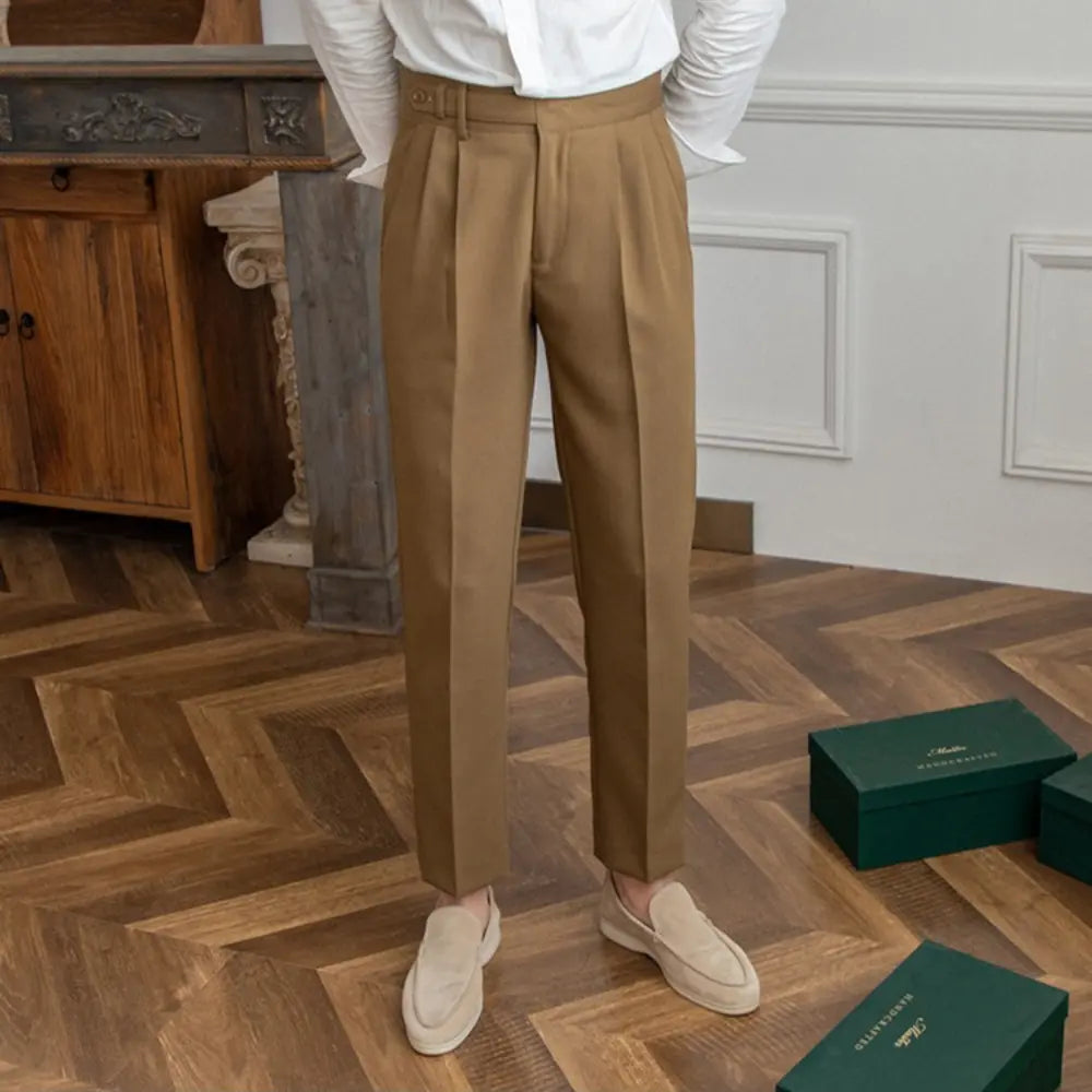 Old money cropped trousers