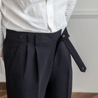 Straight Fit Cropped Pant for Men – Spring-Autumn Essential | British Old Money Menswear Prendersons
