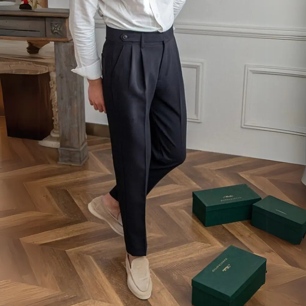 British cropped trousers men
