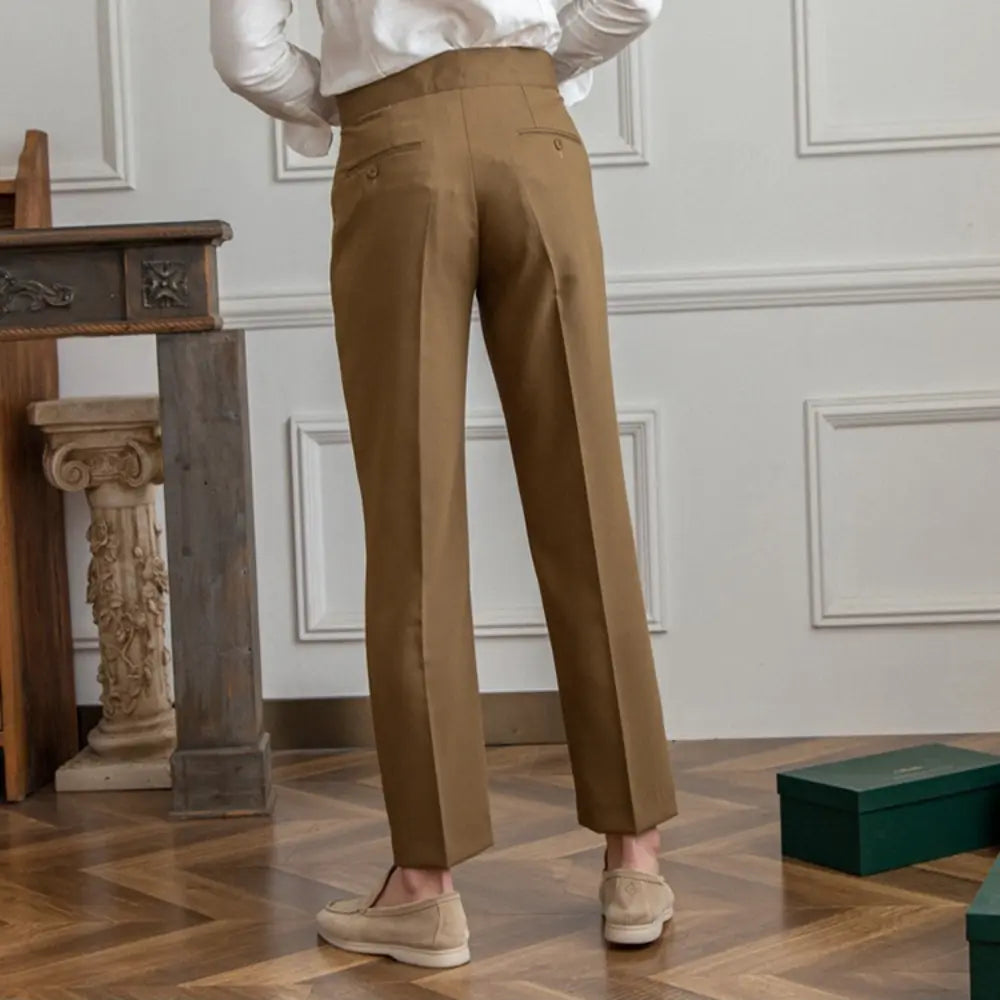 Old money cropped trousers