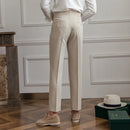 Straight Fit Cropped Pant for Men – Spring-Autumn Essential | British Old Money Menswear Prendersons