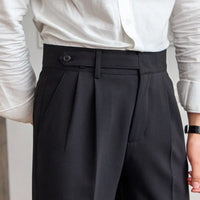 Straight Fit Cropped Pant for Men – Spring-Autumn Essential | British Old Money Menswear Prendersons