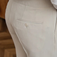 Straight Fit Cropped Pant for Men – Spring-Autumn Essential | British Old Money Menswear Prendersons