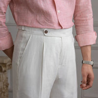 Mr Lusan Summer Linen Italian Pants Prendersons