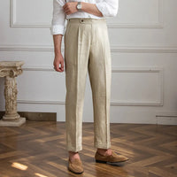 Mr Lusan Summer Linen Italian Pants Prendersons