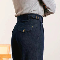 Neapolitan Cotton Double Pleated Jeans Men Prendersons