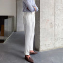 White tailored high waist