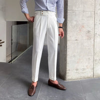 White tailored high waist