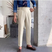 White tailored high waist