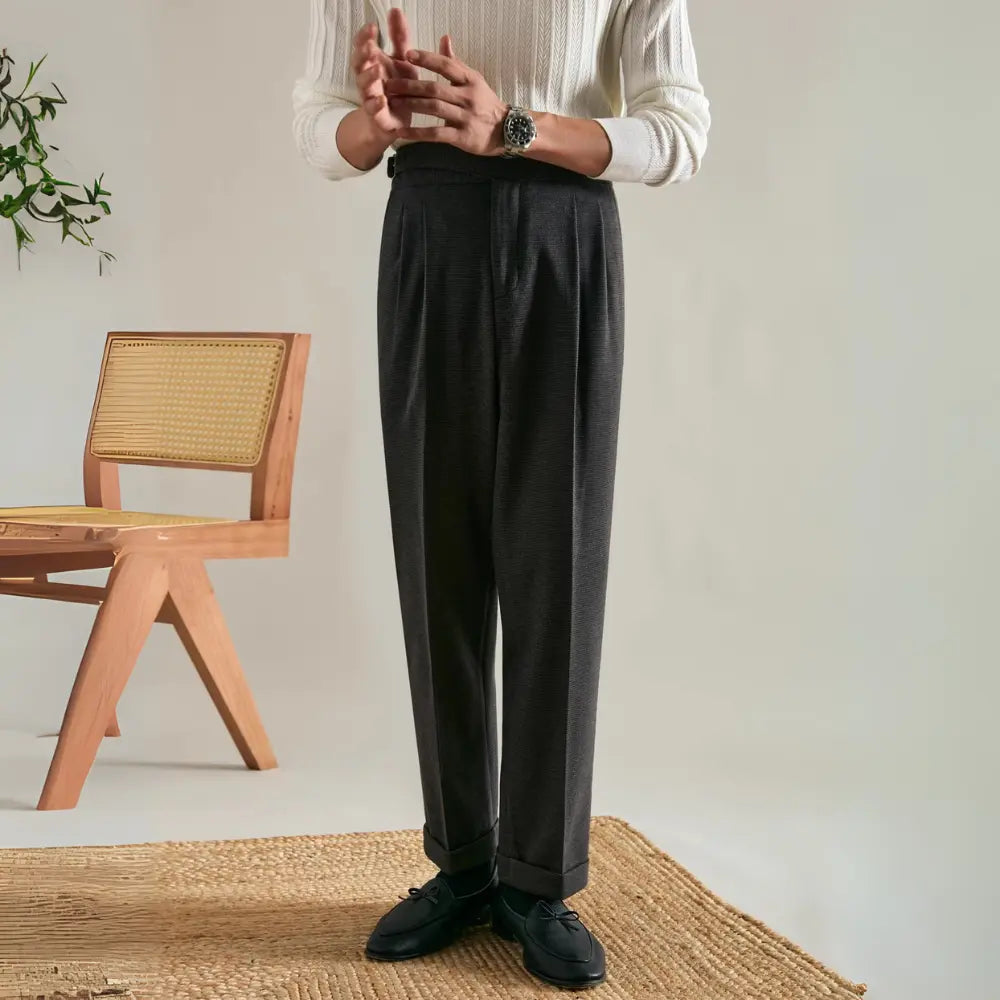 Straight Fit Non Iron Pants – Khaki | Effortless Style | Old Money Menswear