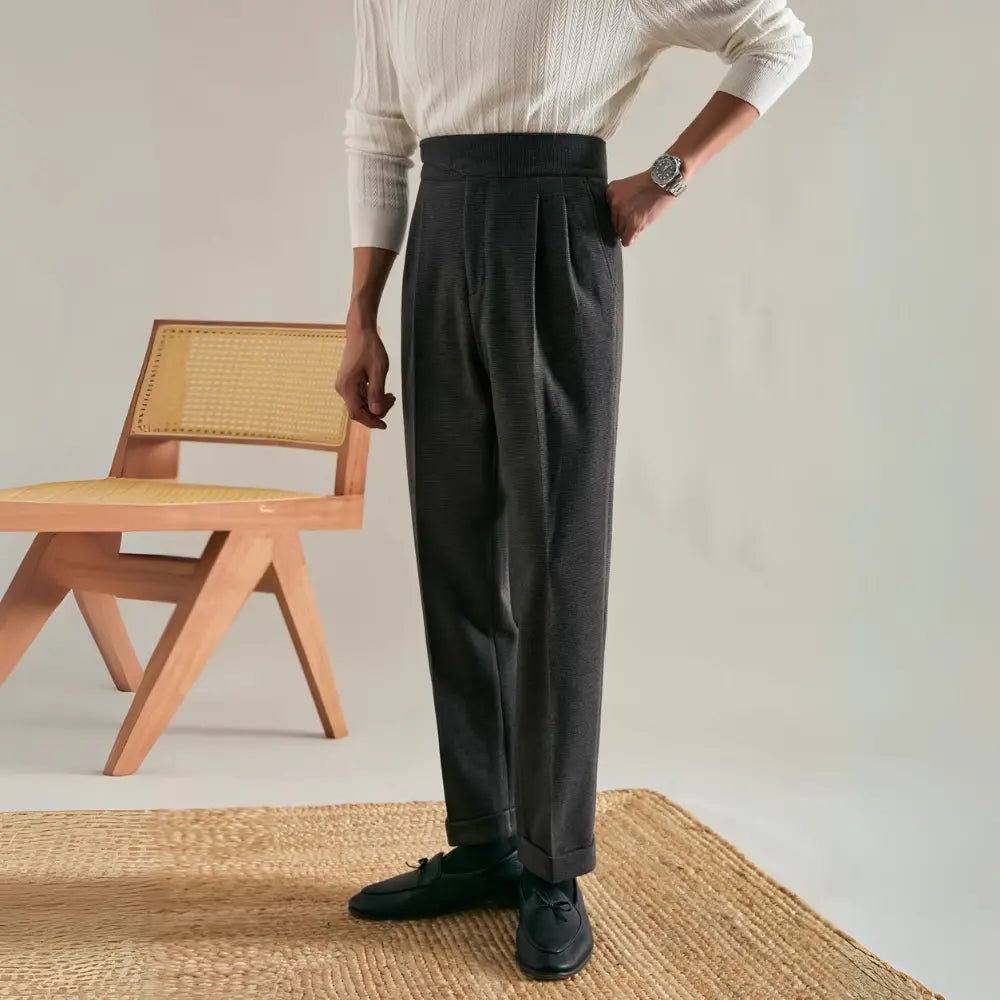 Straight Fit Non Iron Pants – Khaki | Effortless Style | Old Money Menswear