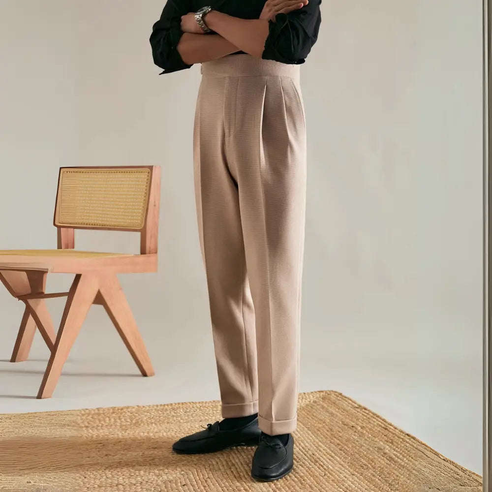 Non-ironing Straight Drooping Casual Pants Prendersons