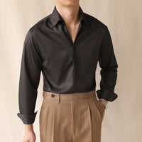 One-piece Collar Long-sleeved Shirt Prendersons