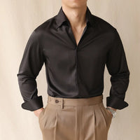 One-piece Collar Long-sleeved Shirt Prendersons