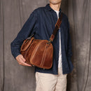 Original Retro Men's And Women's Handmade Leather Travel Bag – Brown | Retro Carry-On | Old Money Essential Prendersons