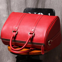 Original Retro Men's And Women's Handmade Leather Travel Bag – Brown | Retro Carry-On | Old Money Essential Prendersons