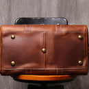 Original Retro Men's And Women's Handmade Leather Travel Bag – Brown | Retro Carry-On | Old Money Essential Prendersons