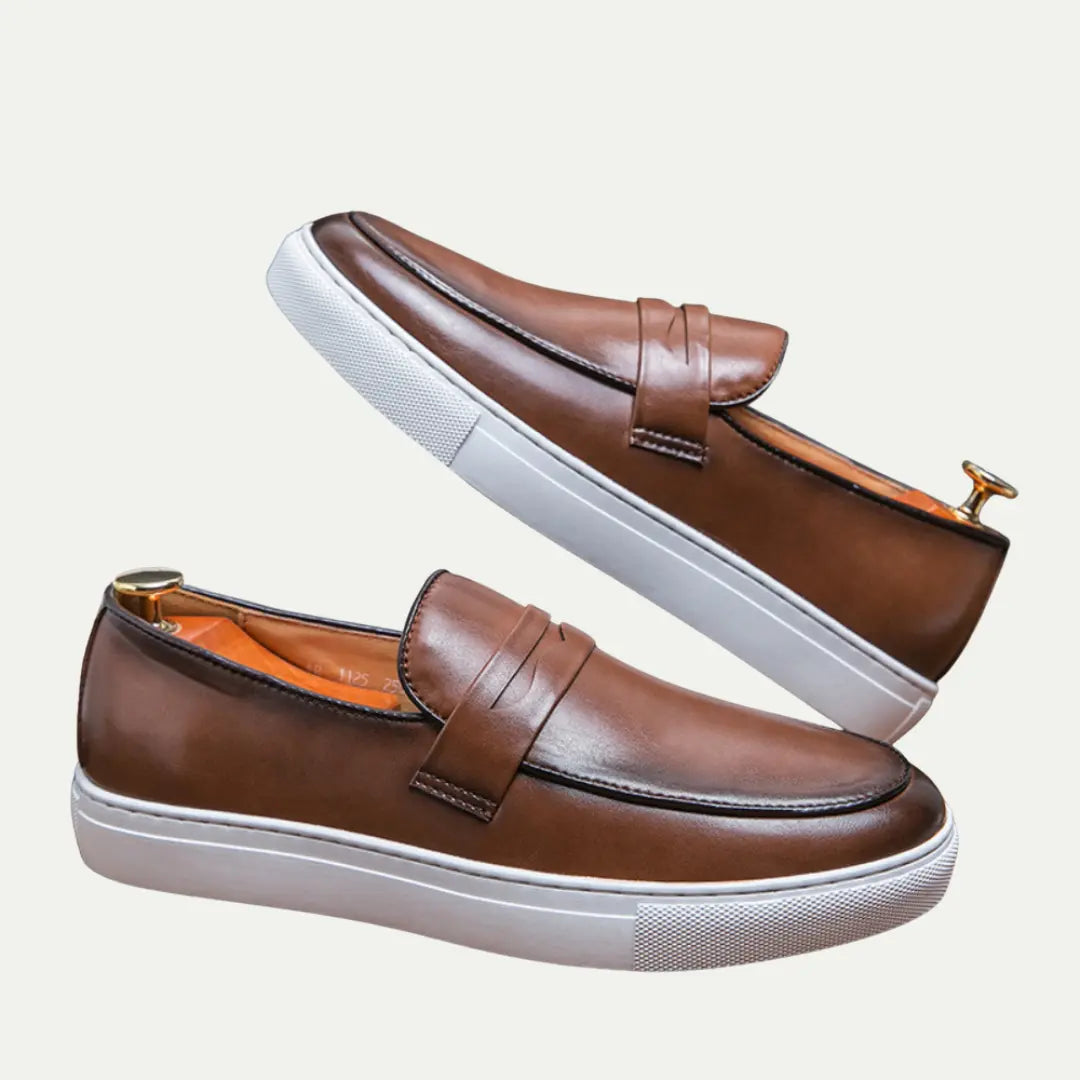 Wide Fit Business Casual Shoes Men – Black, Brown | All-Day Comfort | Old Money Leather Style