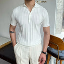 Summer short sleeve polo sweater