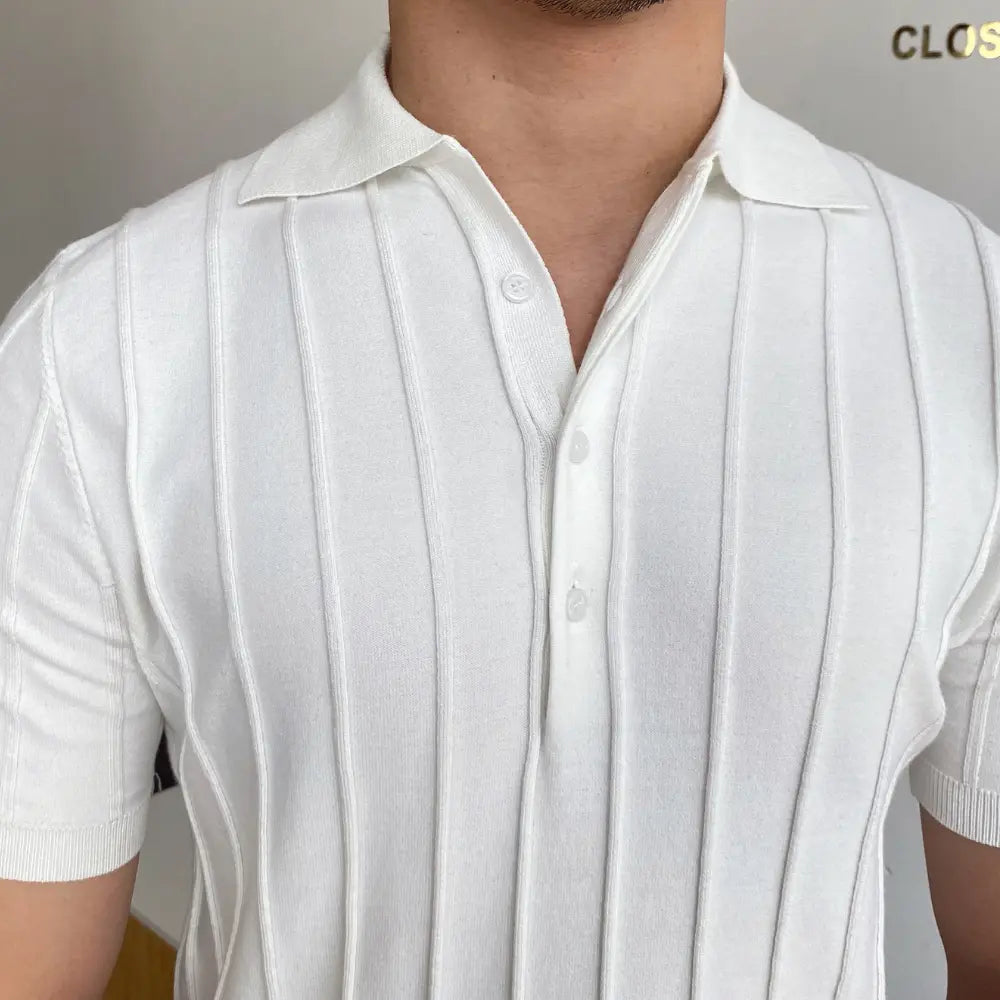 Old Money style polo sweater