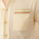 Refreshing Vacation Casual Pure Cotton Hollow Short Sleeve Prendersons