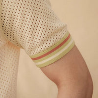 Refreshing Vacation Casual Pure Cotton Hollow Short Sleeve Prendersons