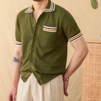 Refreshing Vacation Casual Pure Cotton Hollow Short Sleeve Prendersons
