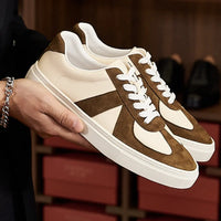 Retro Color Matching Couple Casual Flat Skateboard Shoes Prendersons