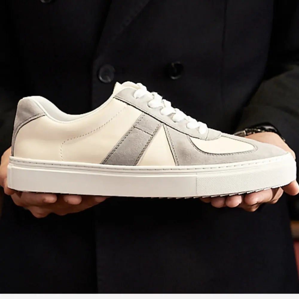Retro Color Matching Couple Casual Flat Skateboard Shoes Prendersons