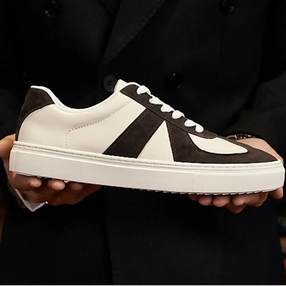 Retro Color Matching Couple Casual Flat Skateboard Shoes Prendersons