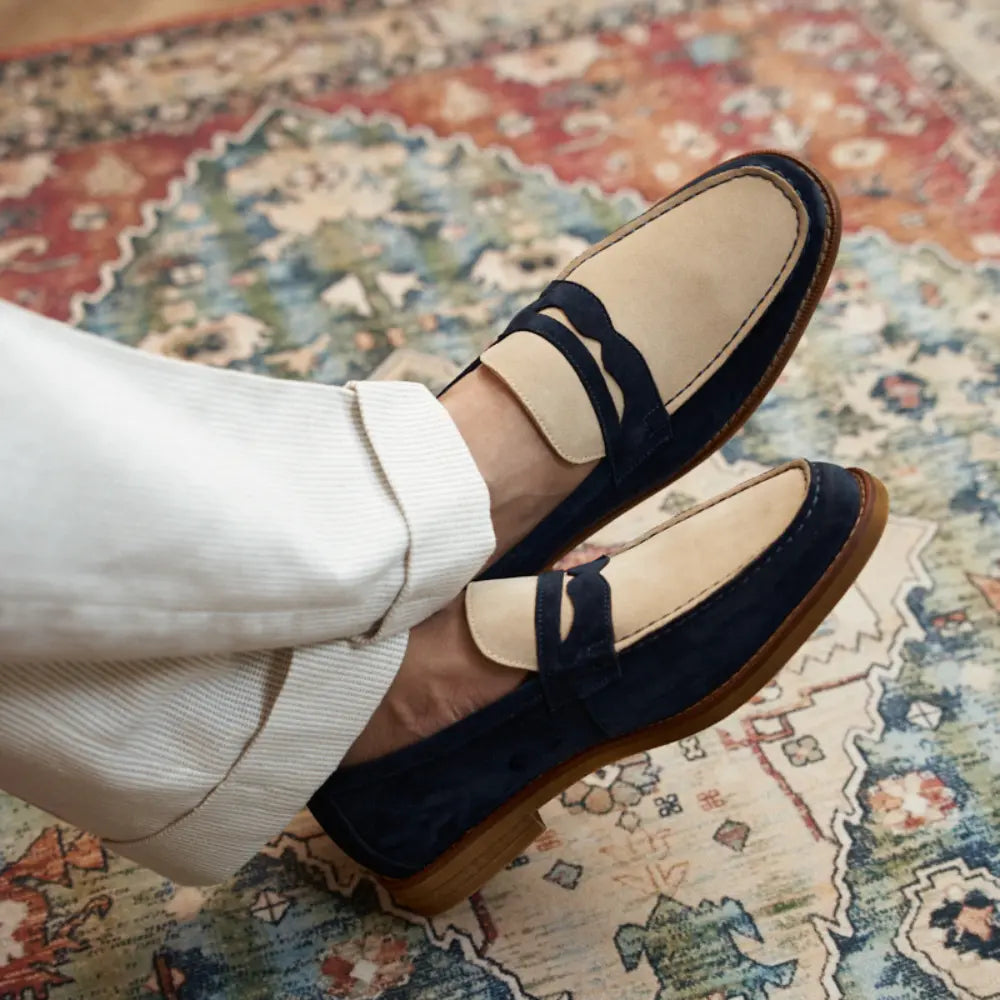 Retro Loafers Genuine Leather Handmade Leisure Prendersons