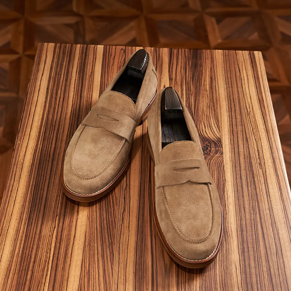 Retro Loafers Genuine Leather Handmade Leisure Prendersons