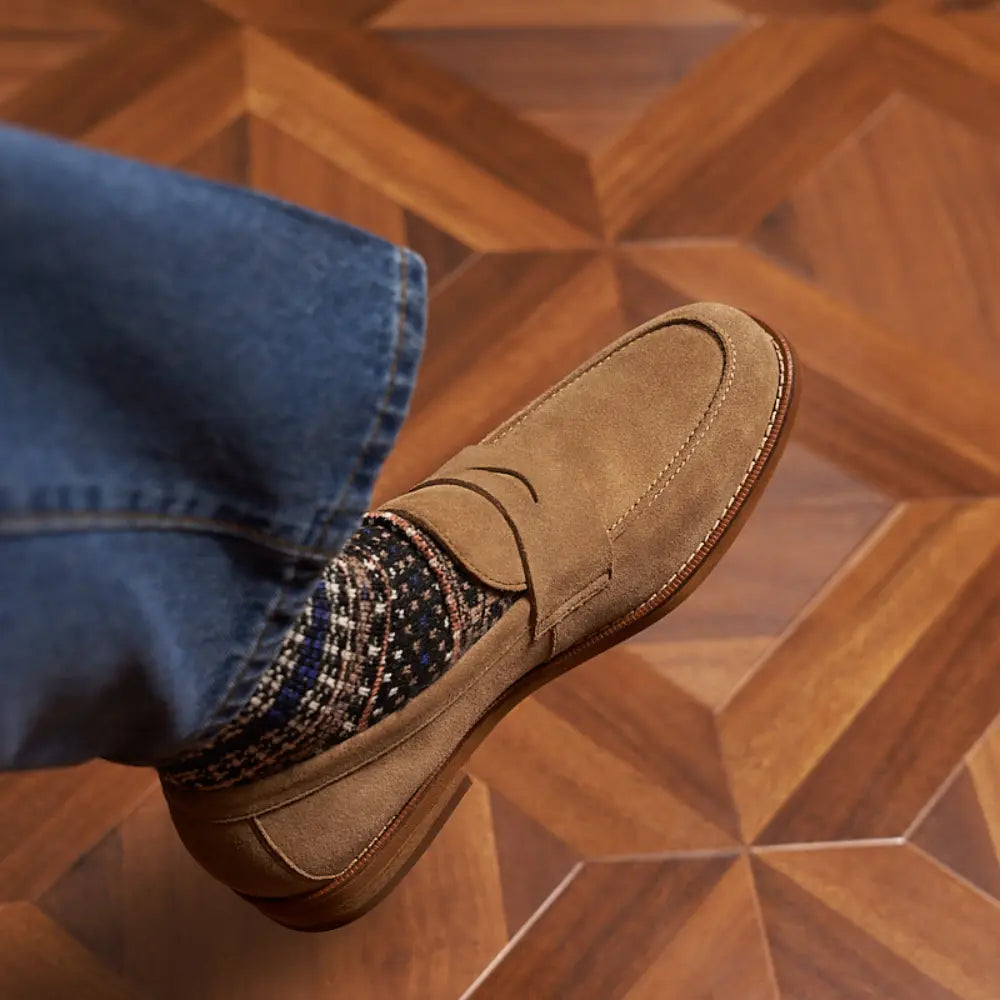 Retro Loafers Genuine Leather Handmade Leisure Prendersons