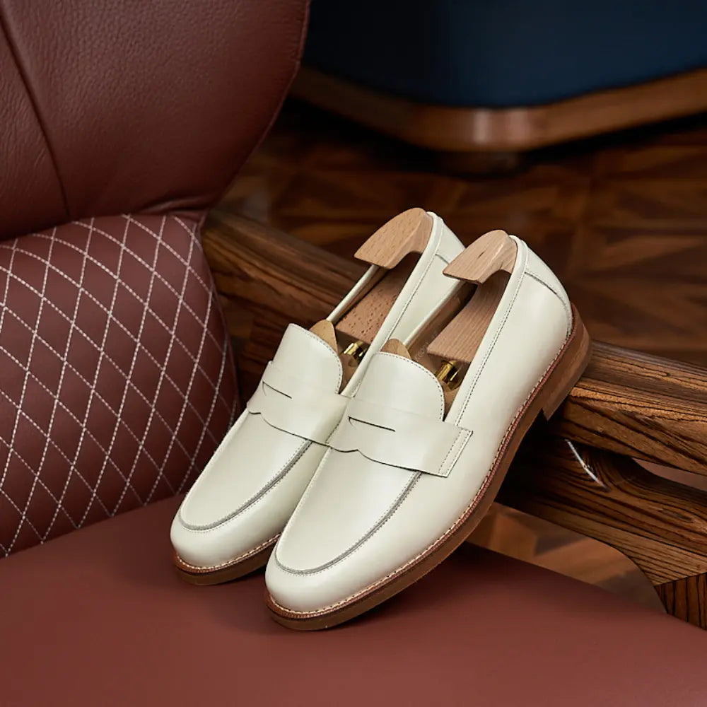 Retro Loafers Genuine Leather Handmade Leisure Prendersons