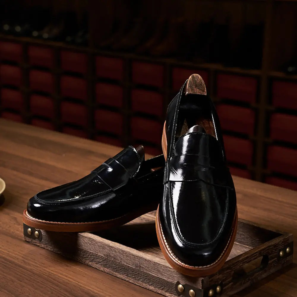 Retro Loafers Genuine Leather Handmade Leisure Prendersons
